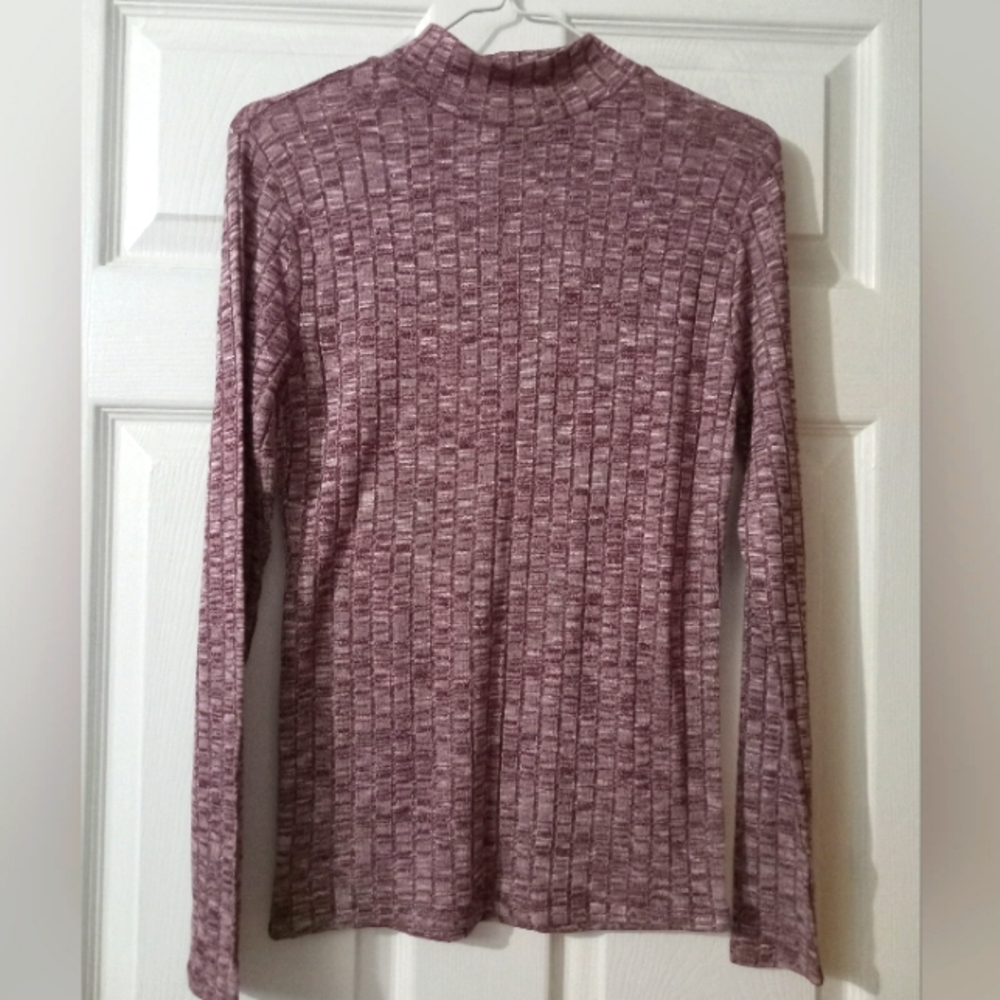 American Dream Semi Sheer Knit Sweater Long Sleeve Pullover Size M